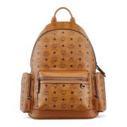 Stark Rugzak in Visetos MCM , Brown , Unisex