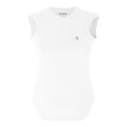 Witte Katoenen Tanktop Elegante Stijl The Attico , White , Dames