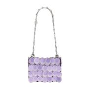 Paarse Schoudertas met Elegant Design Paco Rabanne , Purple , Dames