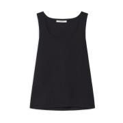 Zachte Jersey TOP Maliparmi , Black , Dames