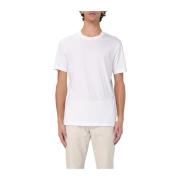 Gekamd Katoen Crewneck T-shirt Hugo Boss , White , Heren