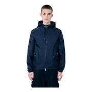 Lichtgewicht Hoodie met kenmerkende afwerking Moncler , Blue , Heren