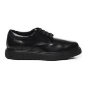 Zwarte Derby Platte Schoenen Hogan , Black , Heren