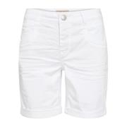 Denim Treasure Shorts met Details MOS Mosh , White , Dames