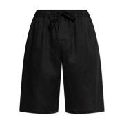 Linnen shorts Dolce & Gabbana , Black , Heren