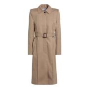 Dubbelborstige Jas Alexander McQueen , Beige , Dames