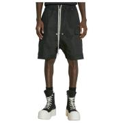 Katoenen Twill Cargo Shorts Rick Owens , Black , Heren