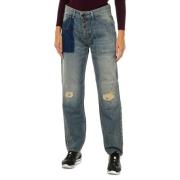 Gescheurde Denim Jeans Armani Jeans , Blue , Dames