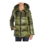 Gewatteerde Hoodie met Rits Vuarnet , Green , Dames