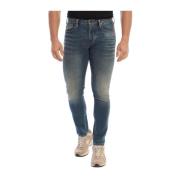 Moderne Skinny Jeans met Elegantie Emporio Armani , Blue , Heren