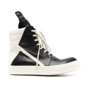 High Top leren sneakers Rick Owens , Black , Heren