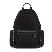 Stark Rugzak gemaakt van gerecycled nylon MCM , Black , Unisex