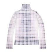 Geruite Fade-Out Naadloze Top Acne Studios , Multicolor , Dames