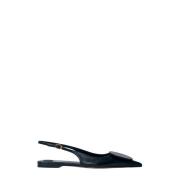 Duelo Leren Slingback Pumps Jacquemus , Black , Dames