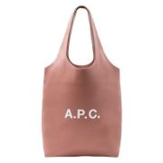 Ninon Kleine Schoudertas met Logo A.p.c. , Brown , Dames