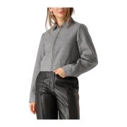 Antraciet Longsleeve Top voor Vrouwen Moss Copenhagen , Gray , Dames