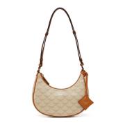 Oplopende Maan Hobo in Lauretos MCM , Beige , Dames