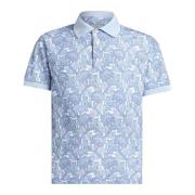 Blauwe Bloemen Paisley Polo Shirt Etro , Blue , Heren