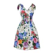 Jurk met bloemenmotief Dolce & Gabbana , Multicolor , Dames