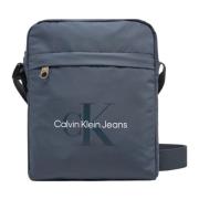 Mannen Schoudertas Collectie in Polyester Calvin Klein Jeans , Blue , ...