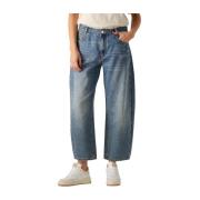 Vintage Cocoon Fit Jeans Summum Woman , Blue , Dames