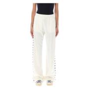 Wijde Joggingbroek Papyrus Ss25 Golden Goose , White , Dames