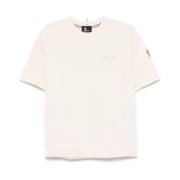 Witte T-shirts en Polos Grenoble Stijl Moncler , White , Dames