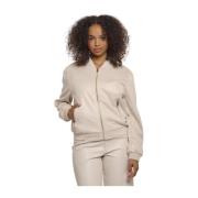 Birch Gold Bomber Jacket Jonina Rino&Pelle , Beige , Dames