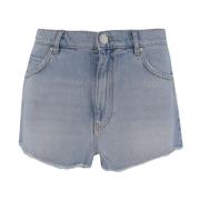 Denim Shorts met Klassieke Stijl Pinko , Blue , Dames