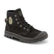 Zwarte Canvas Vegan Hi-Top Laars Palladium , Black , Heren