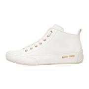 Leather ankle sneakers MID S Candice Cooper , White , Dames