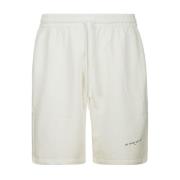 Logo Detail Katoenen Trekkoord Shorts IH NOM UH NIT , White , Heren