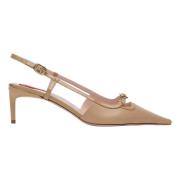 Stijlvolle Slingback Platte Schoenen Roger Vivier , Beige , Dames