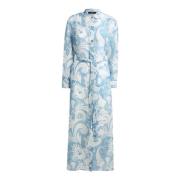 Bloemen Paisley Print Overhemdjurk Etro , Blue , Dames