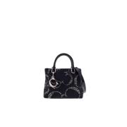 Duchess Satijn Kristal Tas Carolina Herrera , Black , Dames