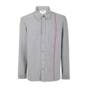 Gestreepte shirtjas in dubbelzijdige knit Thom Browne , Gray , Heren