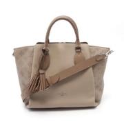 Pre-owned Leather louis-vuitton-bags Louis Vuitton Vintage , Beige , D...