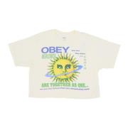 Weekend Crop Tee Together As One Obey , Beige , Dames