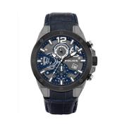 Zwarte Herenmode Horloge Police , Black , Heren