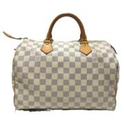 Pre-owned Canvas louis-vuitton-bags Louis Vuitton Vintage , White , Da...