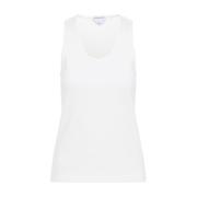 Wit T-shirt voor vrouwen Stijlvol Bottega Veneta , White , Dames