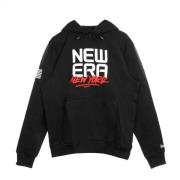 Sweatshirt met capuchon in hedendaags New Era , Black , Heren