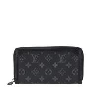 Pre-owned Canvas wallets Louis Vuitton Vintage , Black , Dames