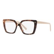 Stijlvolle brillen in Havana Pink Prada , Brown , Unisex