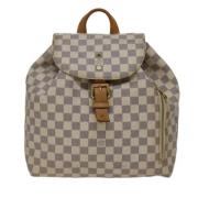 Pre-owned Canvas backpacks Louis Vuitton Vintage , Beige , Dames