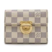 Pre-owned Canvas wallets Louis Vuitton Vintage , Beige , Dames