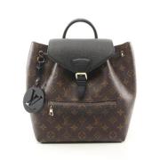 Pre-owned Canvas backpacks Louis Vuitton Vintage , Brown , Dames