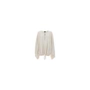 Luxe Cashmere Oversized Sweater met Trekkoord Tom Ford , White , Dames