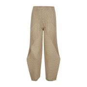 Suede Plooibroek Issey Miyake , Beige , Dames