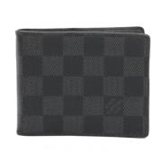 Pre-owned Canvas wallets Louis Vuitton Vintage , Black , Dames